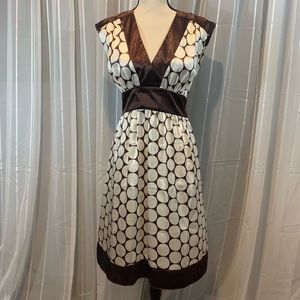 A. Byer summer dress. Brown and cream. Size 11